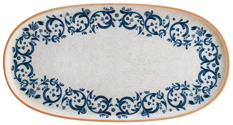Bonna Viento Hygge Plato ovalado 30 x 16 cm azul - 6 ud