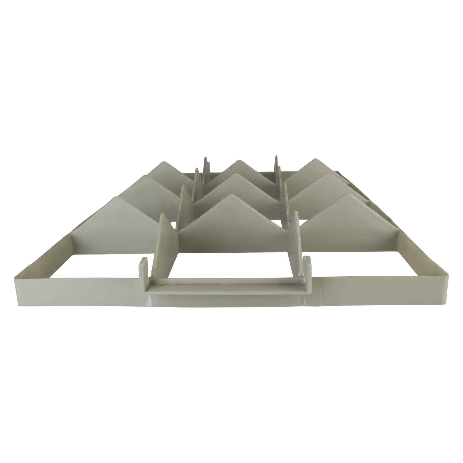 12-compartment insert (top) for glass transport crate, 137x117 mm, gray
