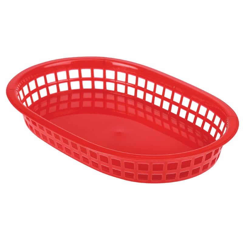 Tischkorb / Fast-Food-Korb, PP, 27,5x17,5cm - rot (6 Stk.)