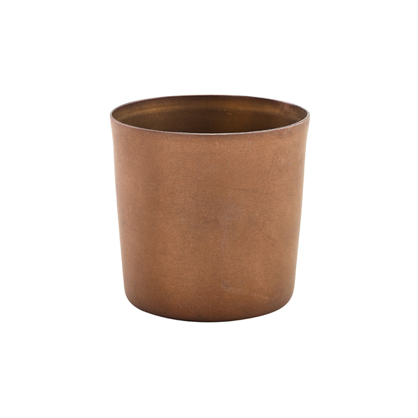 Serving Cup stainless steel vintage copper-colored - 8,5x8,5cm/420ml (12 pcs.)
