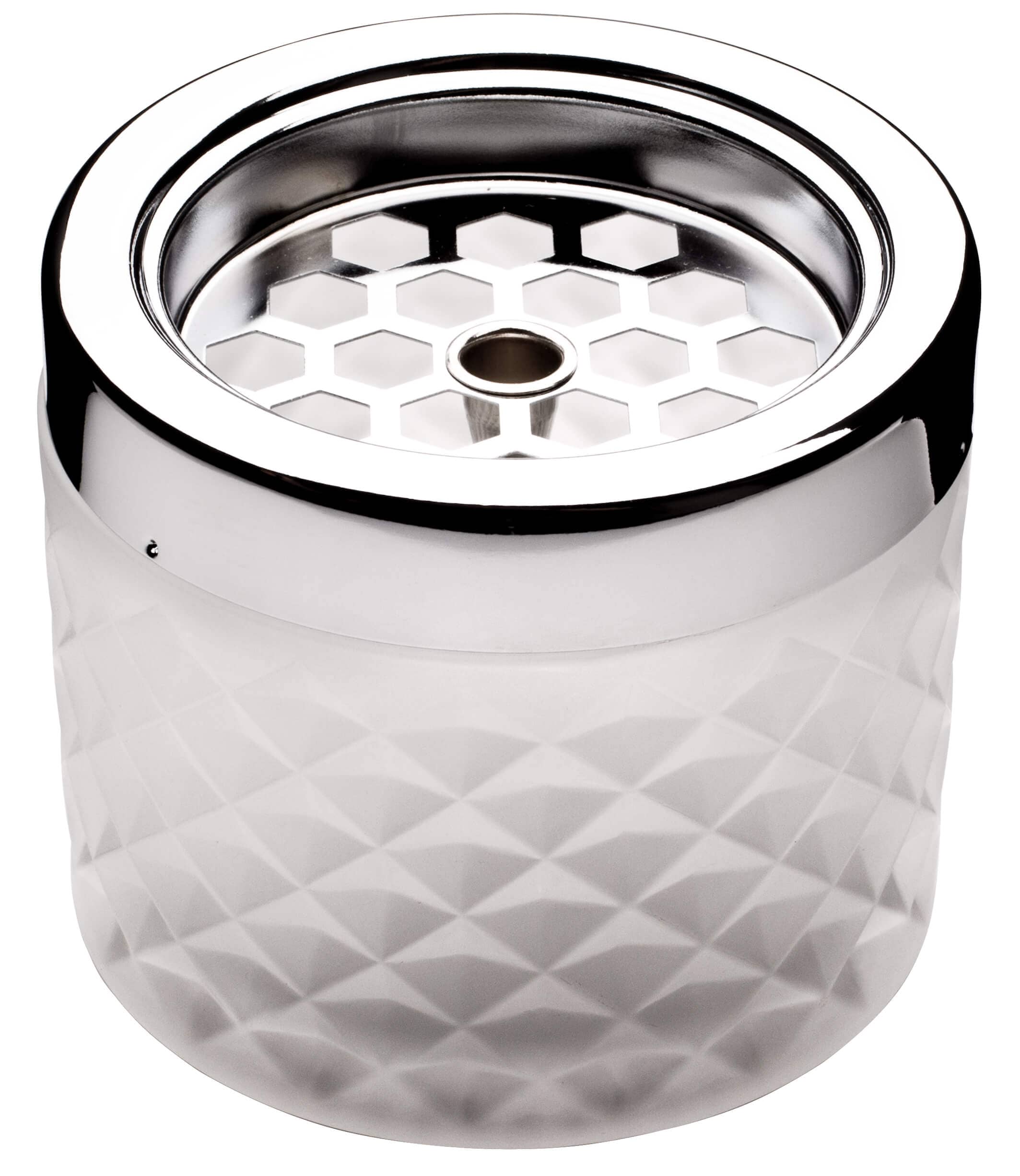 Windaschenbecher frosted weiß - Glas (9,6cm)