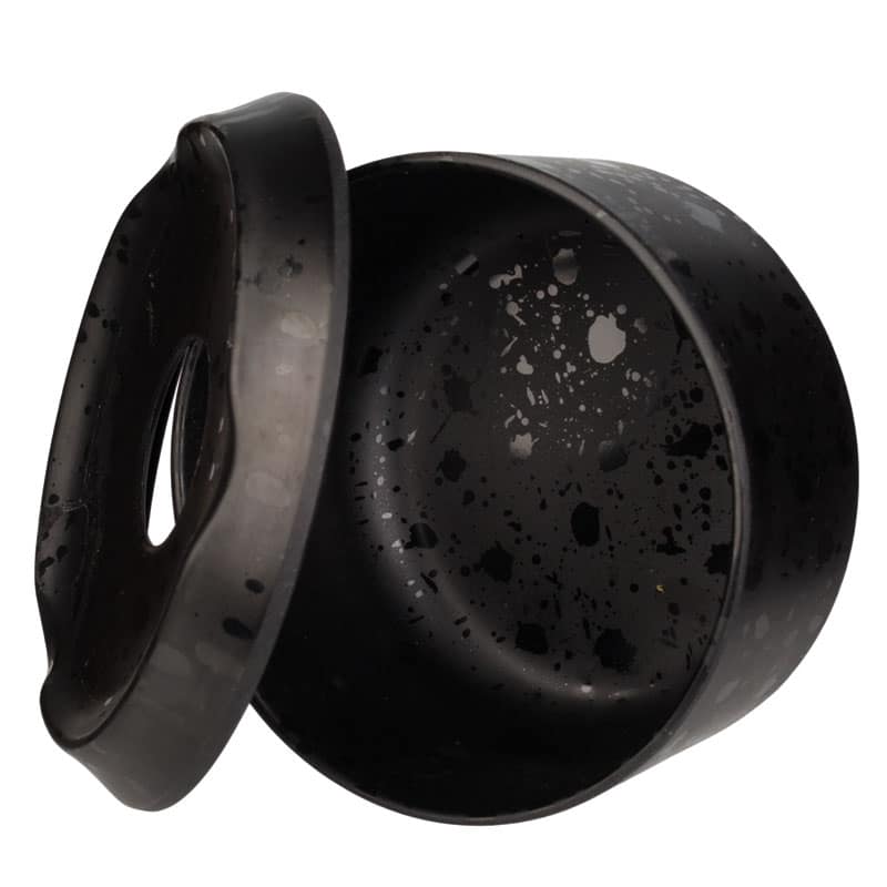 Windaschenbecher schwarz Splatter - Melamin (11cm)