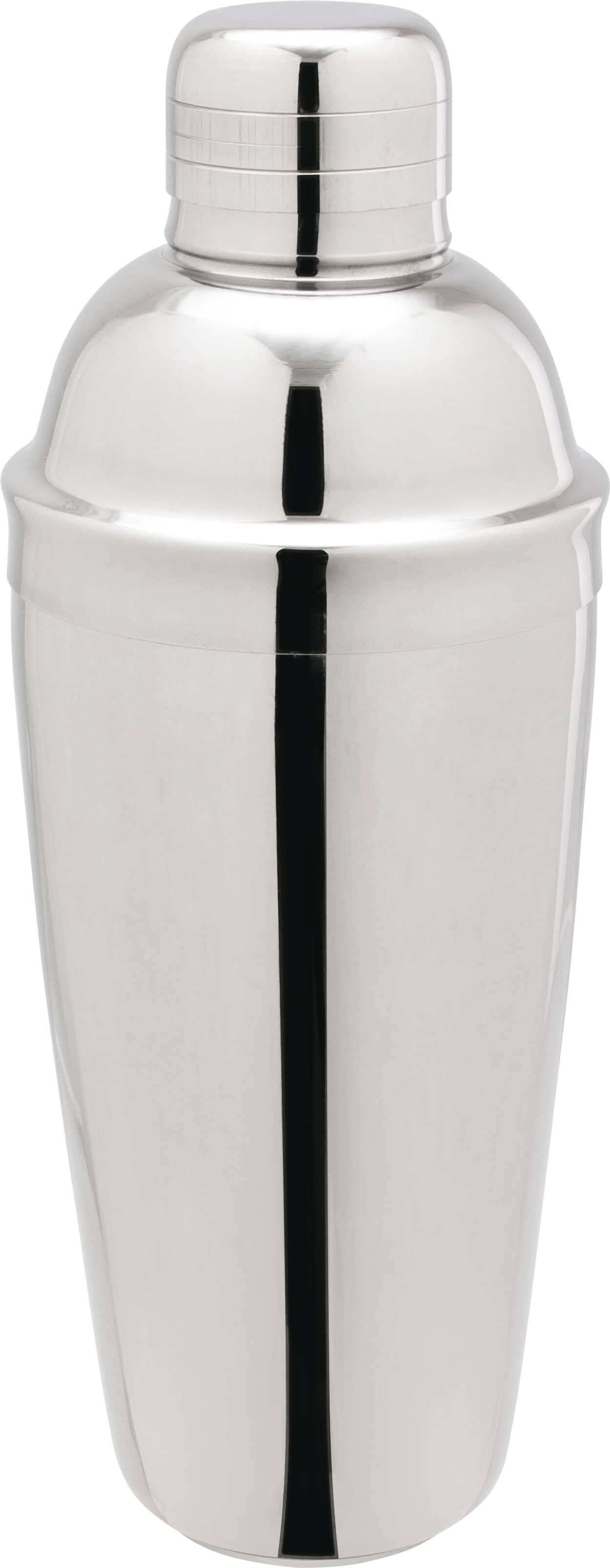Shaker à cocktail, acier inoxydable, trois parties, poli - 700ml