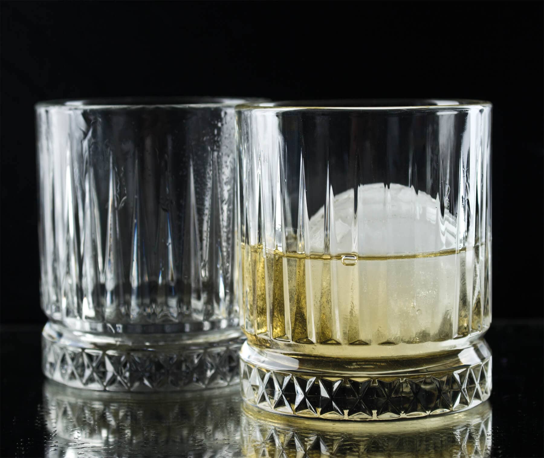 Set de bolas de hielo para whisky: 2 vasos de whisky + molde para hielo