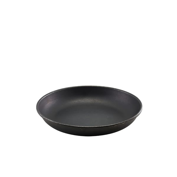 Assiette à dessert, acier inoxydable vintage noir - 20 cm