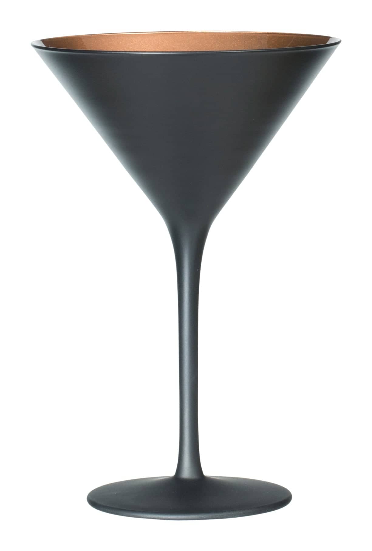 Martiniglas, matt schwarz/bronze, Elements Stölzle - 240ml