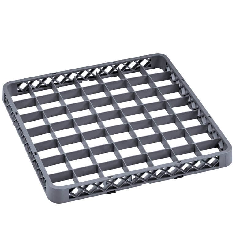 Cesta para lavavajillas de 49 compartimentos, gris (Rack 98) - 50 x 50 x 4,5 cm