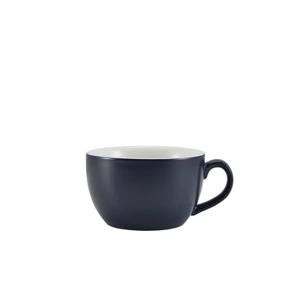 Cappuccinotasse Porzellan matt blau – 250 ml (6 Stk.)