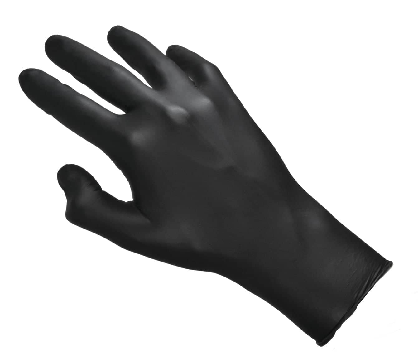 Guantes de nitrilo, negros, sin polvo (100 uds)
