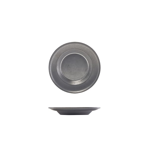 Winged plate, stainless steel vintage, deep - 20cm