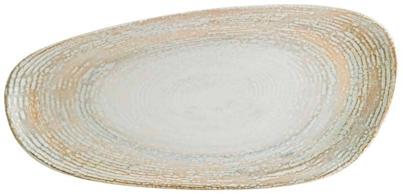 Bonna Patera Vago Plato ovalado 36 cm beige - 12 ud