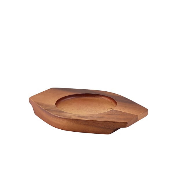 Coasters for mini pot, acacia wood (6 pcs.)