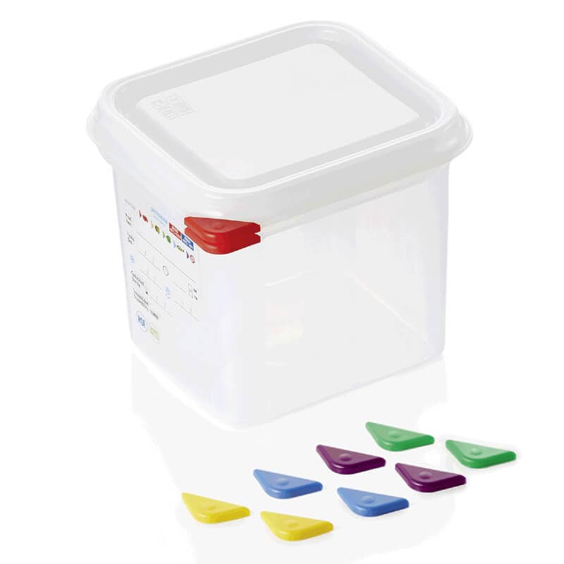 GN Container 1/6 set incl. lid, PP - 2,6l / H 15cm