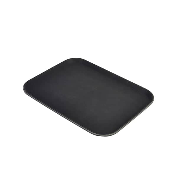 Tray, non-slip, rectangular, PP black - 38,1x50,8cm