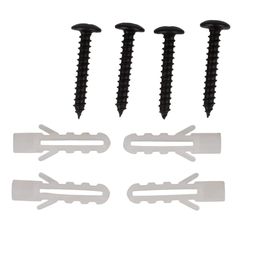 Multiple glass rail 45 x 32 cm, black - 5 rows