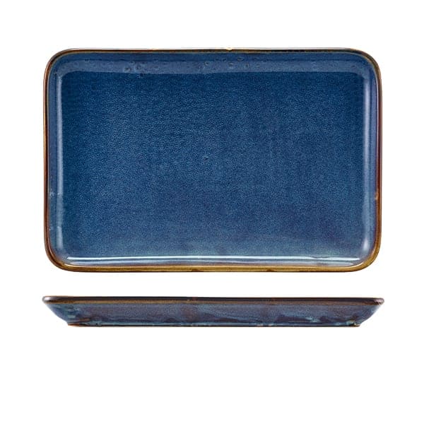 Rectangular platter Terra Aqua Blue – 30 × 20 cm (3 pcs.)