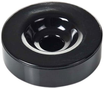 Cenicero cortavientos negro - Melamina (10 cm)