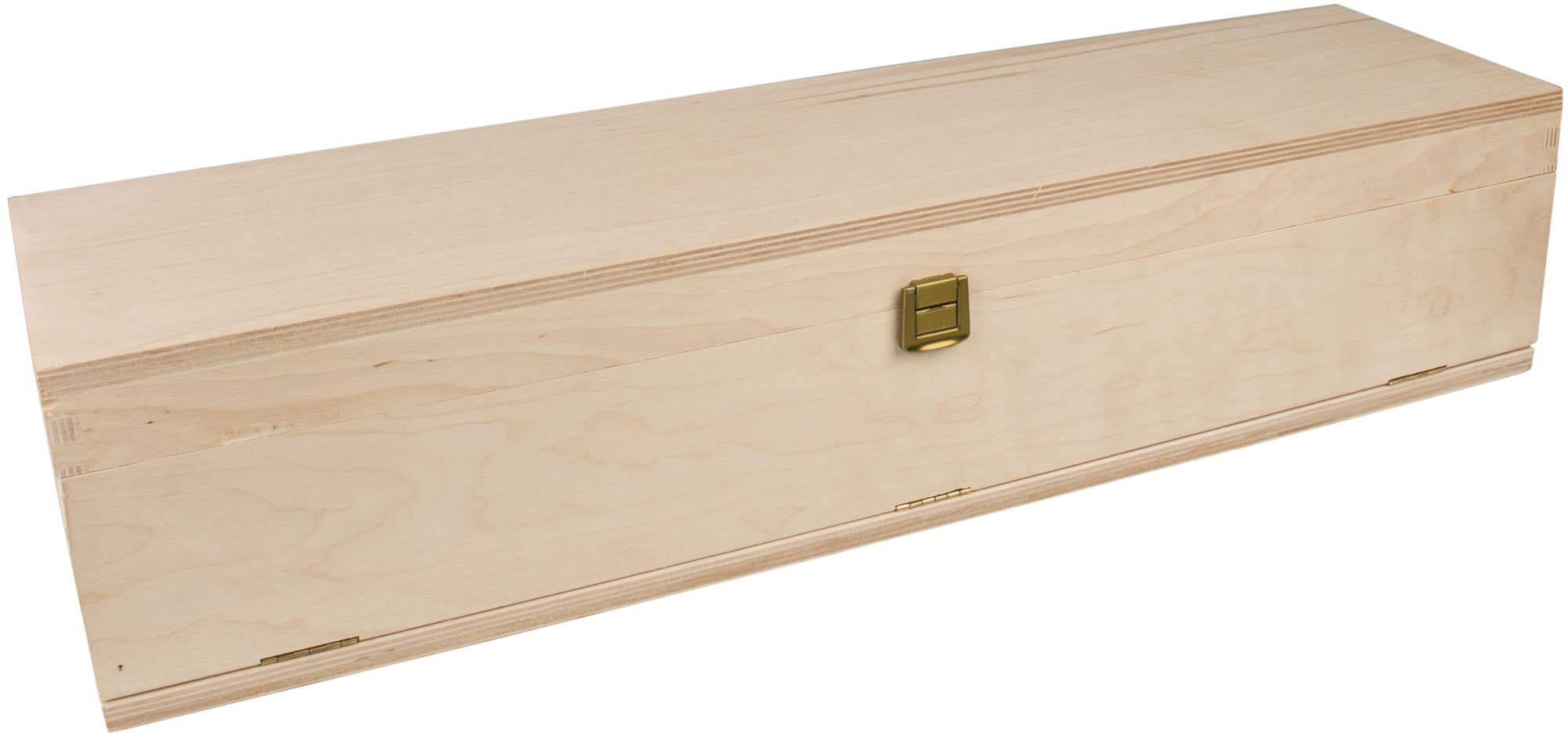 Sable de champán en caja de madera