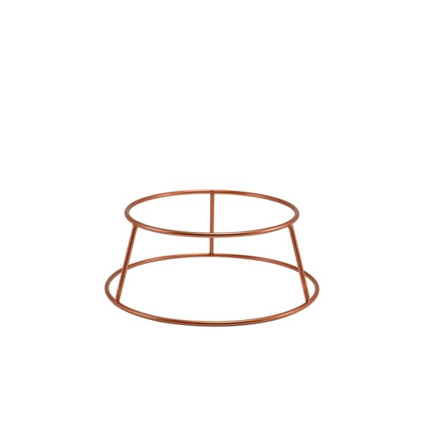 Soporte para bufé redondo, antideslizante, color cobre - 10 cm