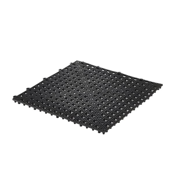 Bar Drip Mat, interlocking, PVC black - 30x30cm