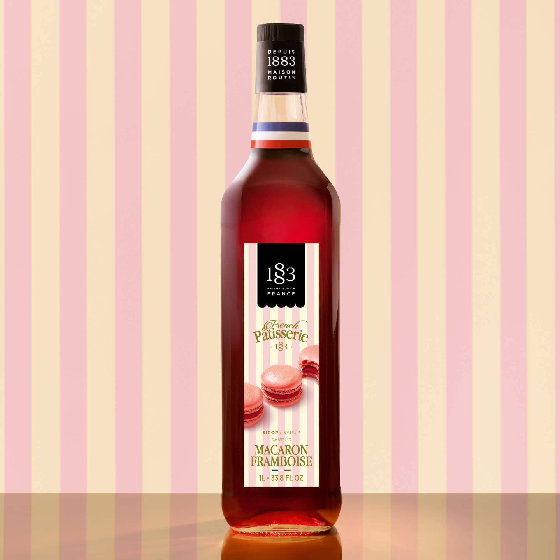 Macaron Framboise - Maison Routin 1883 French Pâtisserie Sirup (1,0l)
