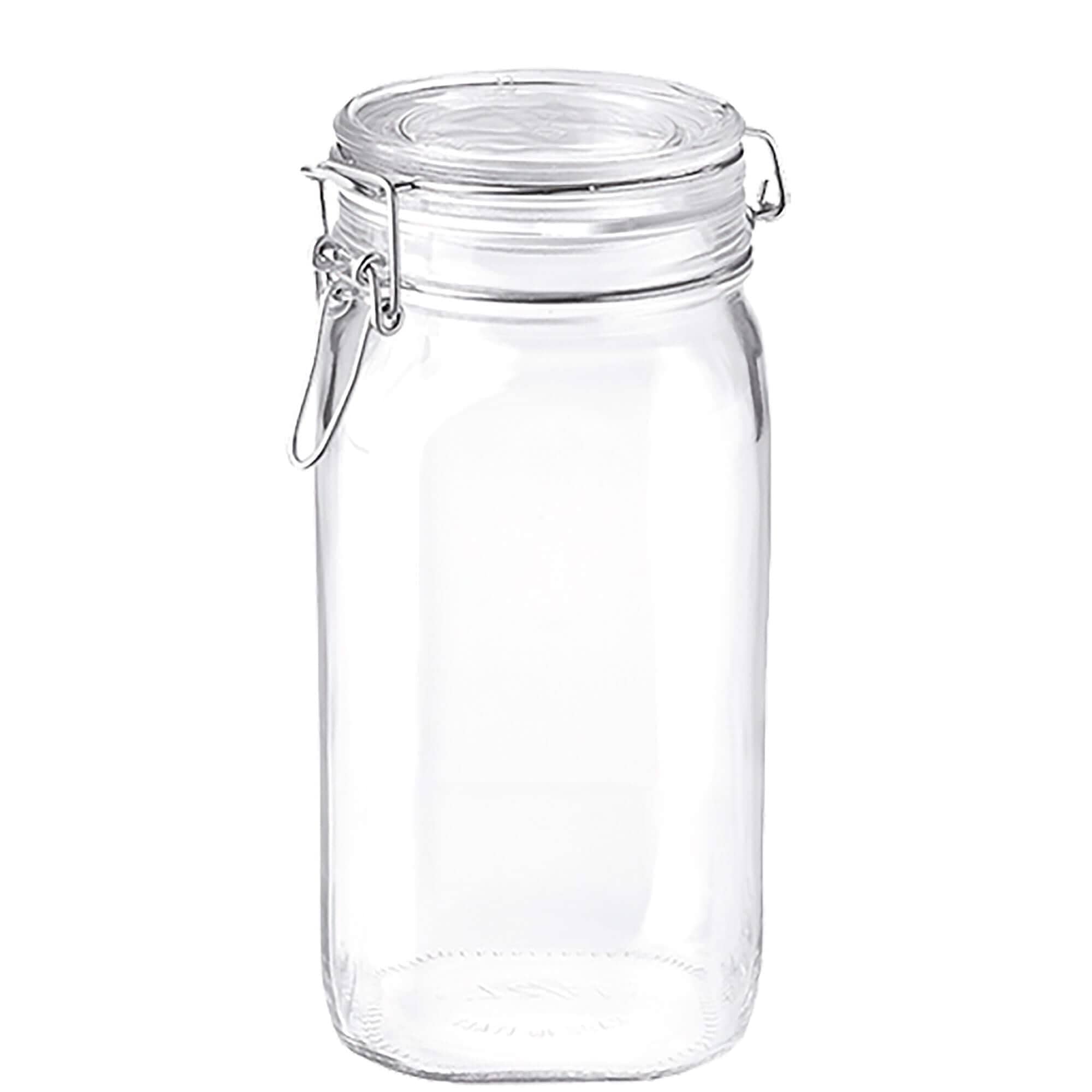 Preserving Jar Fido square with rubber ring - 1500ml