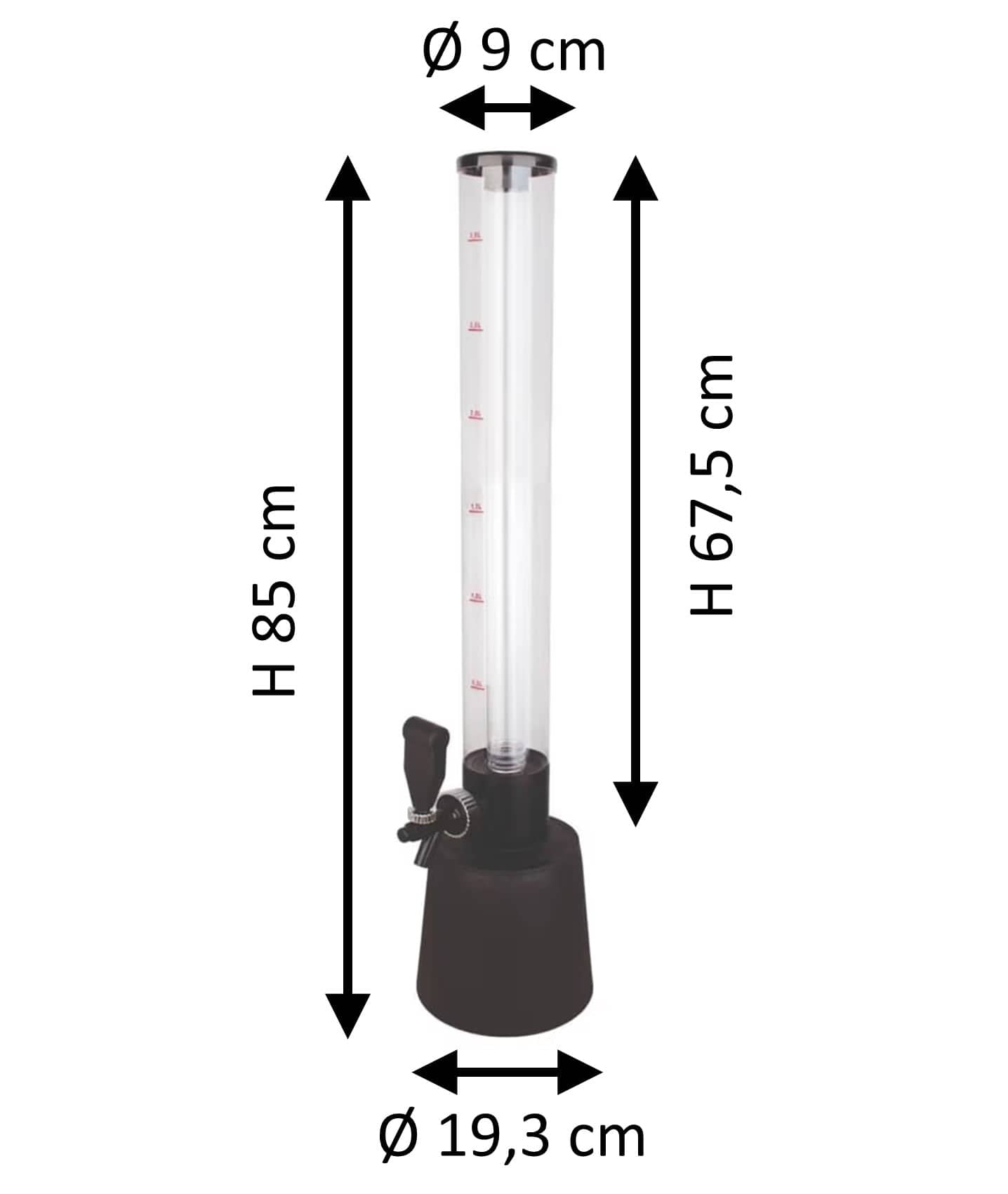 Beer tower with cooling bar - up to 3,0l