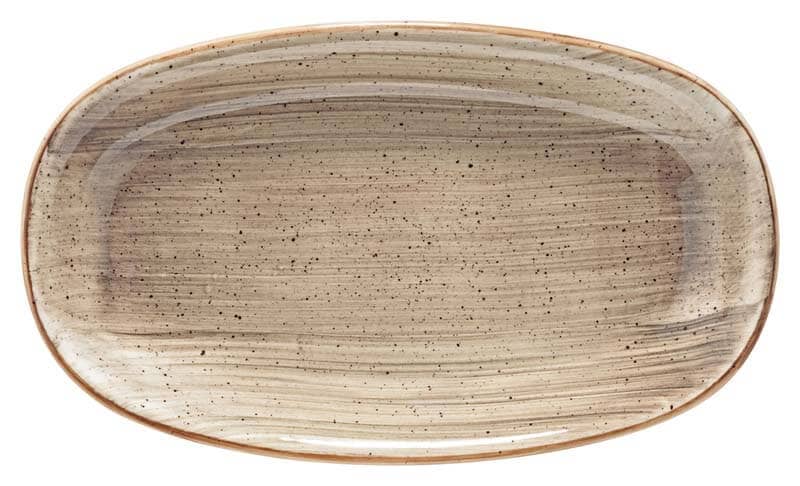 Bonna Aura Terrain Gourmet Platte oval 24x14cm beige - 12 Stück