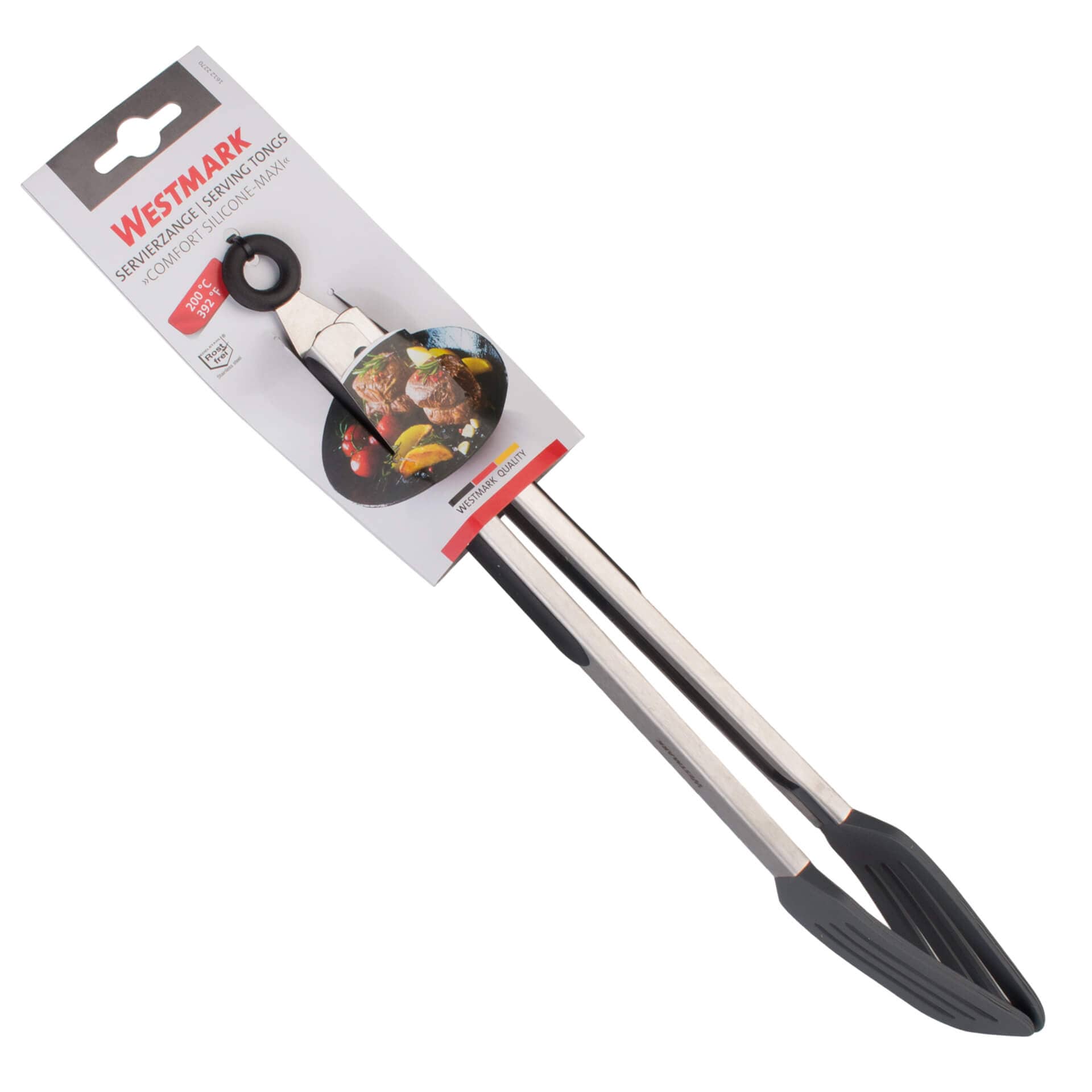 Comfort Silicone Serving Tongs - 34 cm