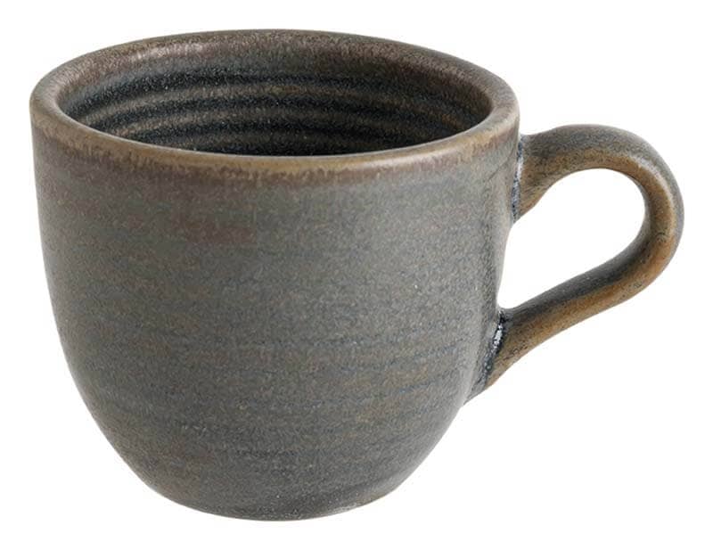 Taza Bonna Hornfels Ripple 10 cl gris - 6 unidades