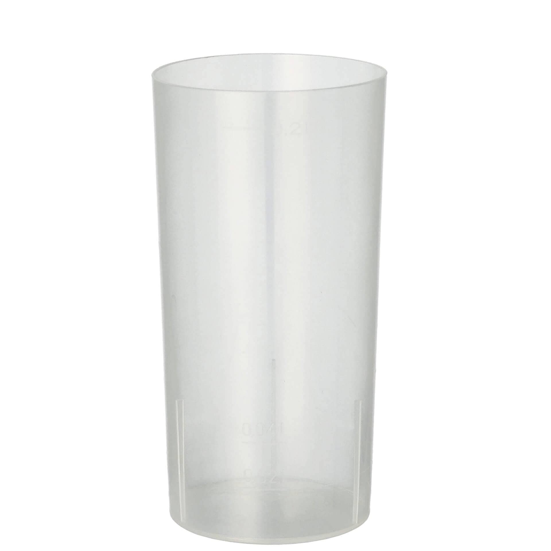 Reusable plastic long drink glass, polypropylene - 0.2 L (10 pcs.)