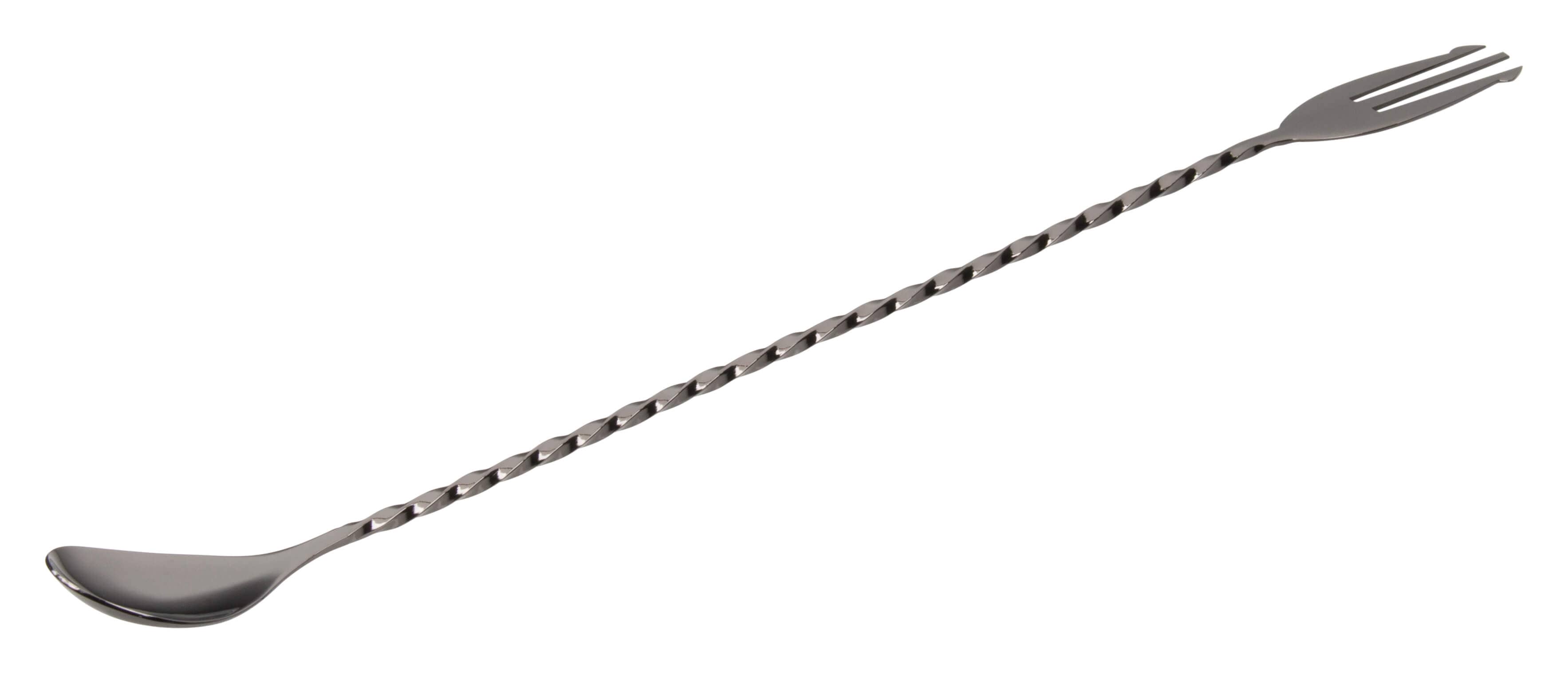 Bar spoon with fork end, GMB - 32 cm