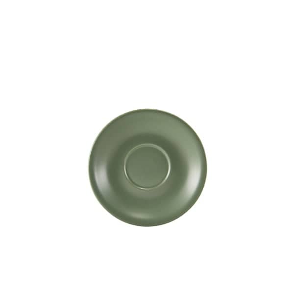 Untertasse Porzellan matt salbeigrün – 13,5 cm (6 Stk.)