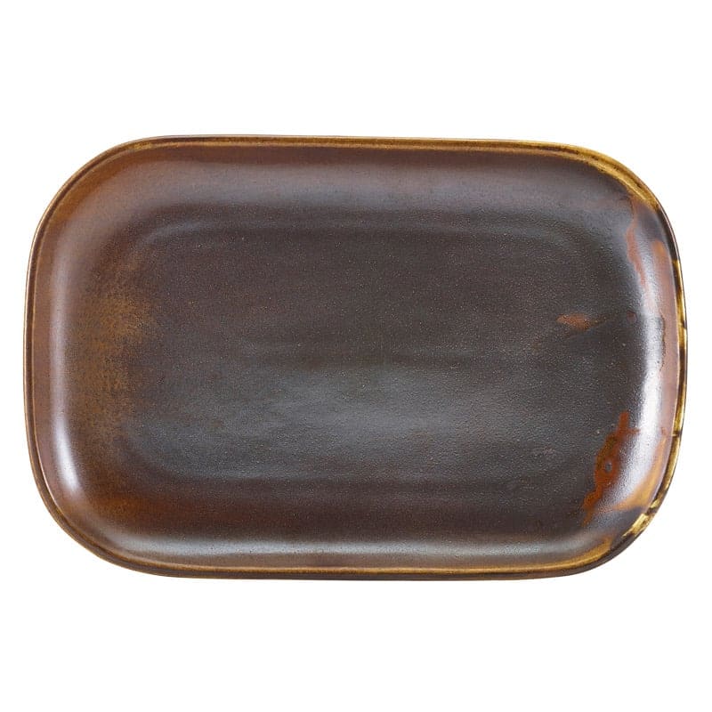 Plato rectangular Terra Rustic Copper – 29 x 19,5 cm (6 uds)