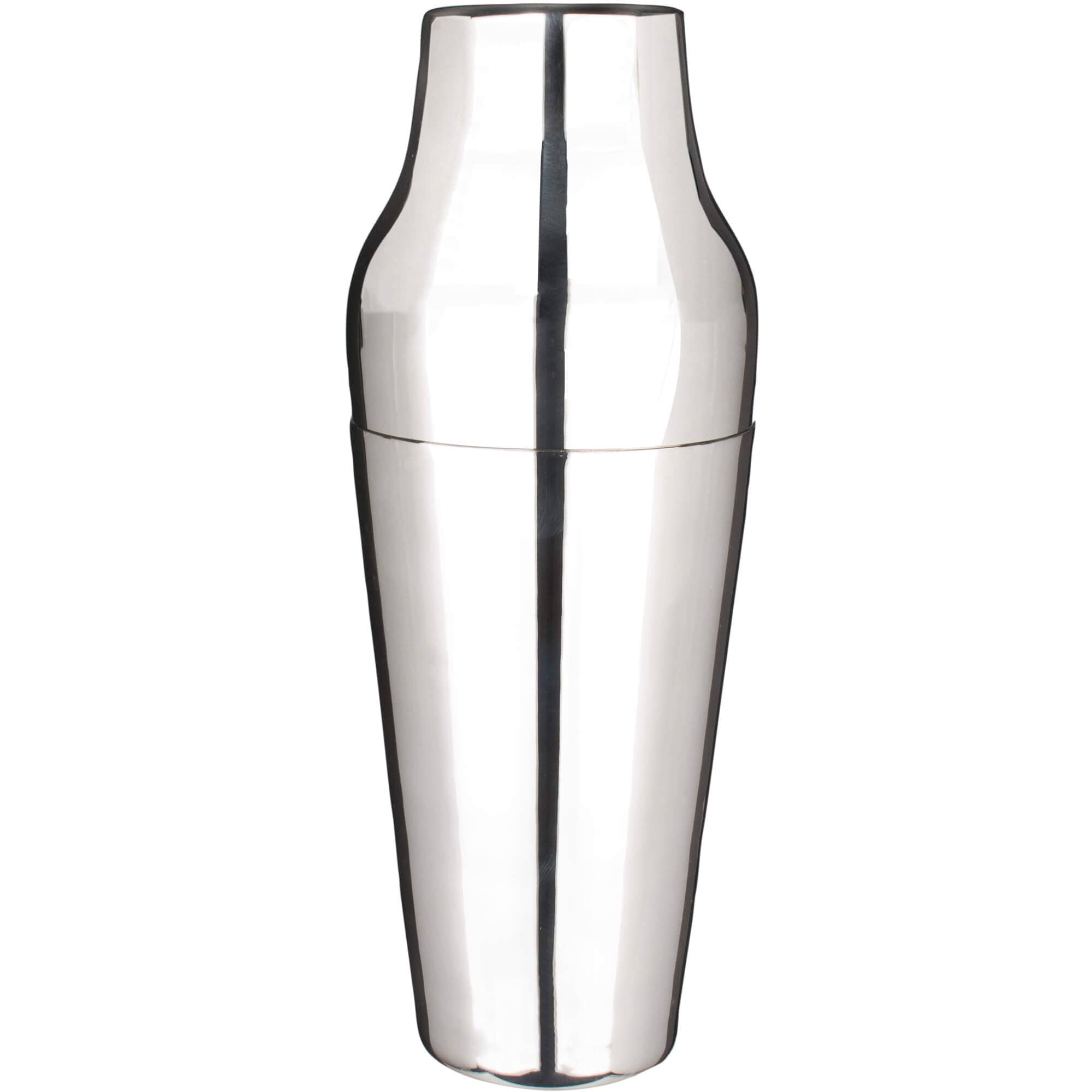 Cocktail shaker / French shaker, brass, silver-plated - 700 ml