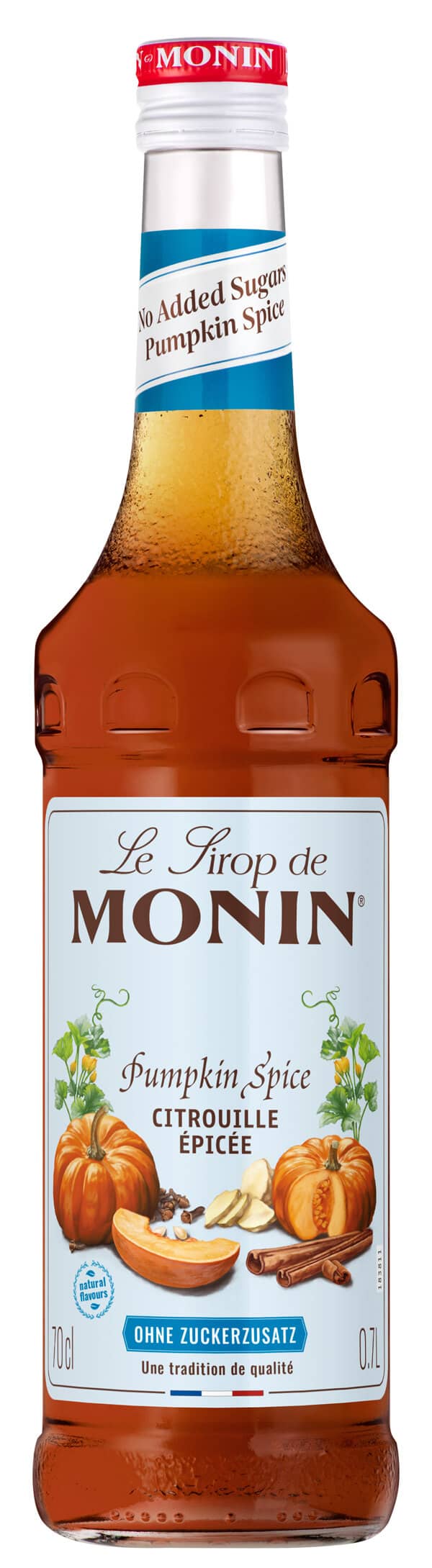 Pumpkin Spice no added sugars (light) - Monin Syrup (0,7l)