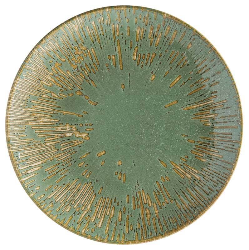 Bonna Snell Sage Gourmet Assiette plate 17cm vert - 12 pièces