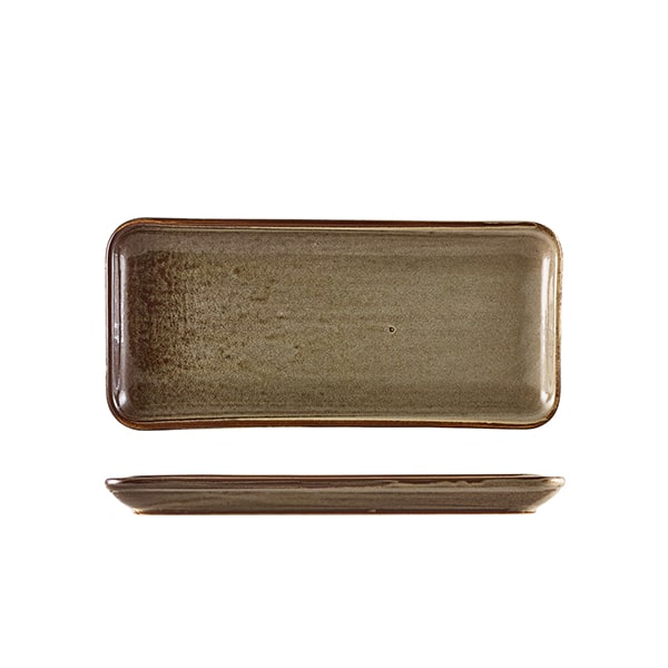 Narrow rectangular platter Terra Smoke Grey – 27 x 12.5 cm (6 pcs.)