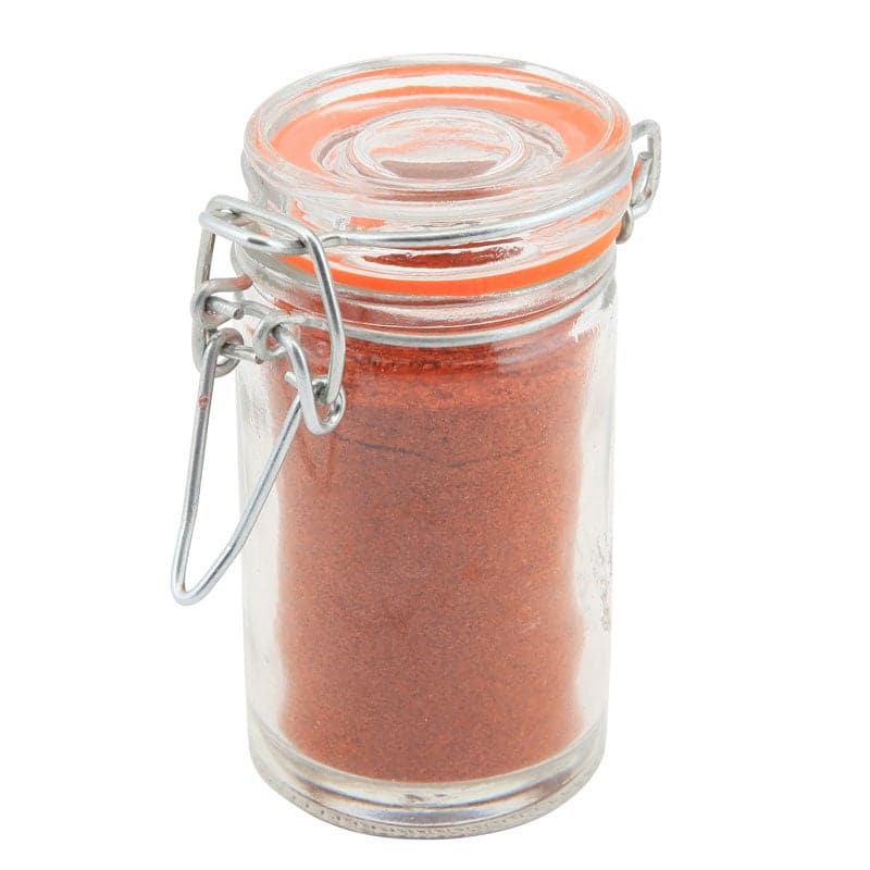Bocal en verre avec couvercle métallique / bocal de conservation - 70 ml (24 pièces)