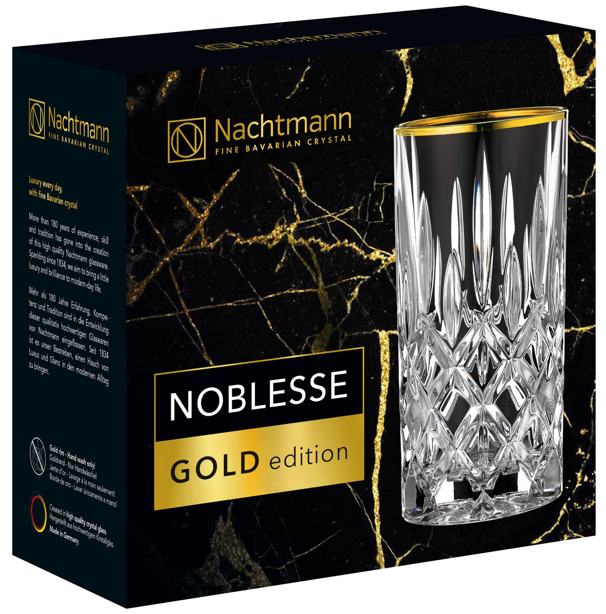 Vaso de cóctel Noblesse Gold, Nachtmann - 375 ml (2 uds)