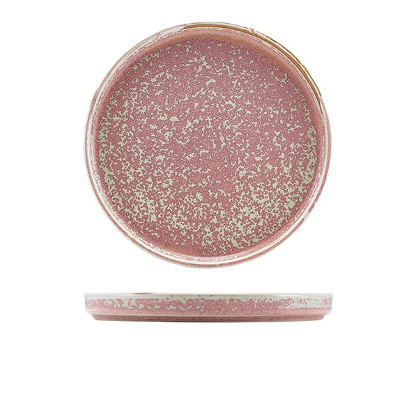 Assiette de présentation basse Terra Rose – 25 cm (6 pcs)
