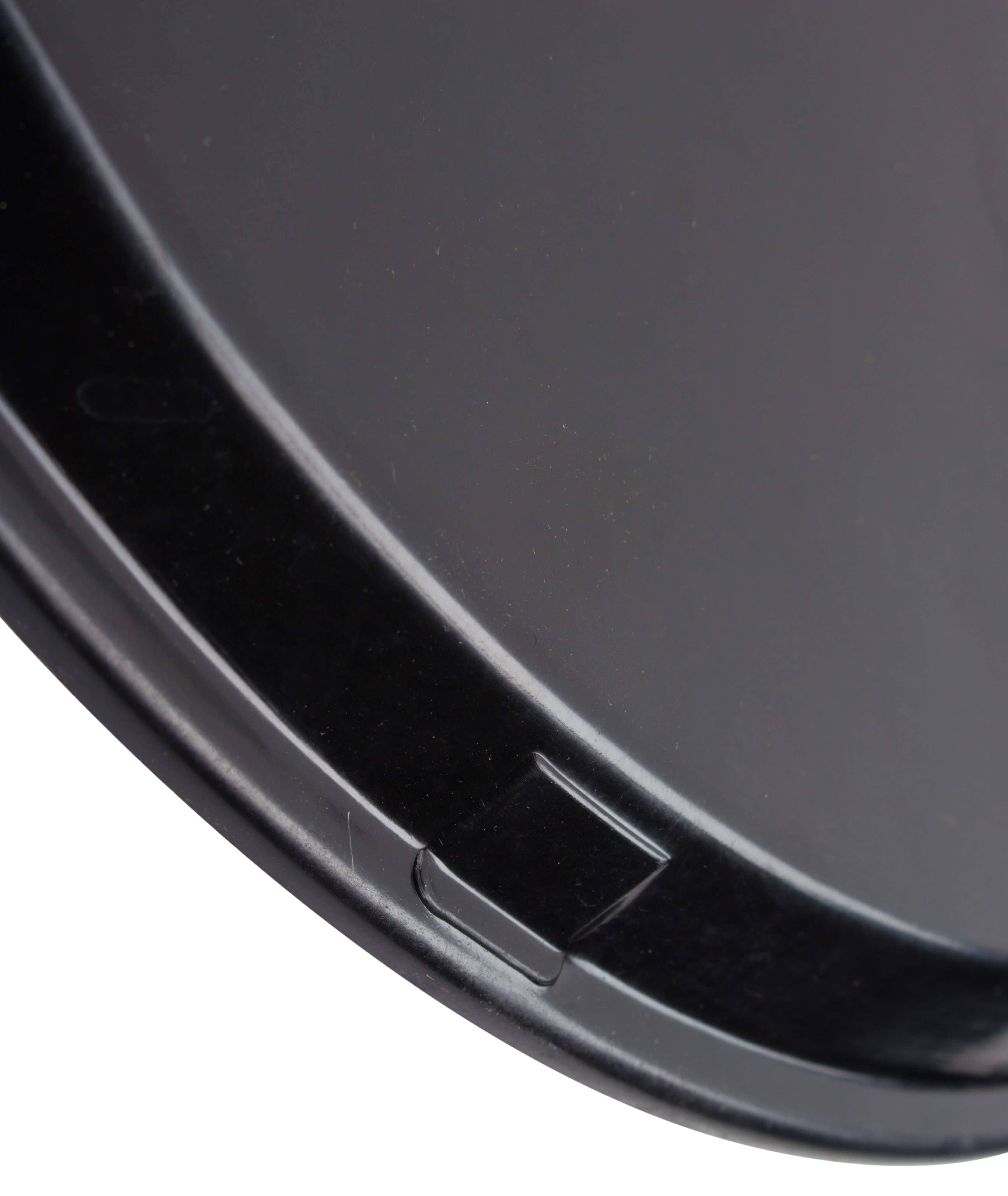 Tray, fyber glass, black - 40cm