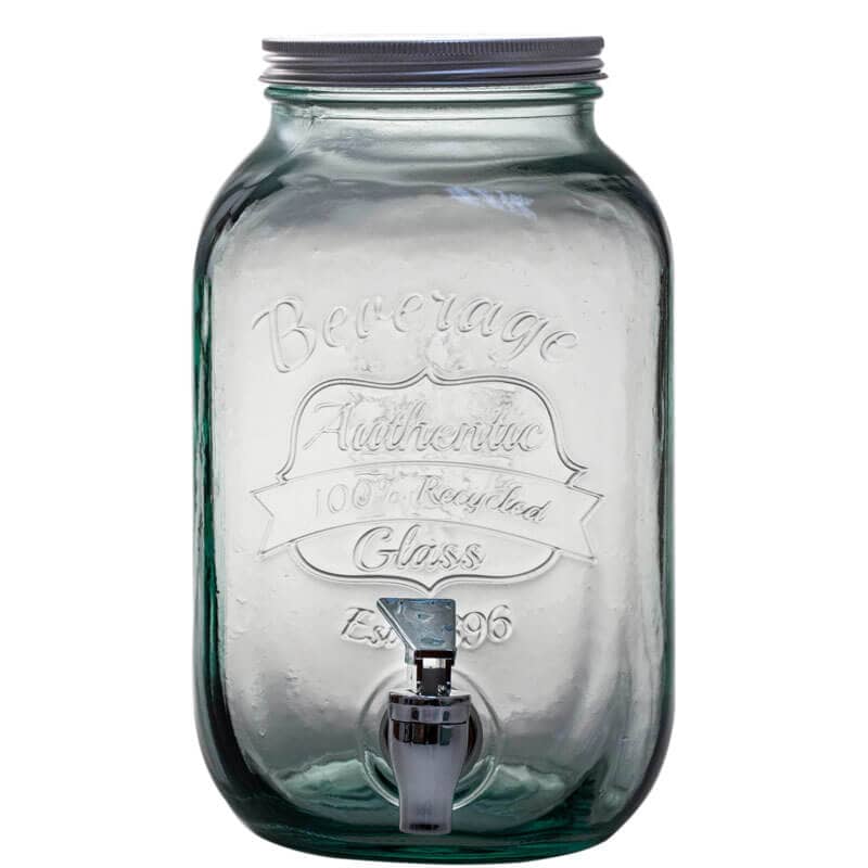 Distributeur de boissons en verre, avec robinet - 4,0 l