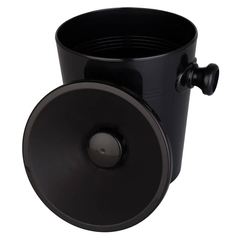 Spucknapf mini, Kunststoff schwarz - 1,2l (1 Stk.)