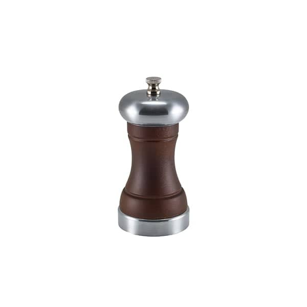 Salt/pepper mill London, wood - 12cm