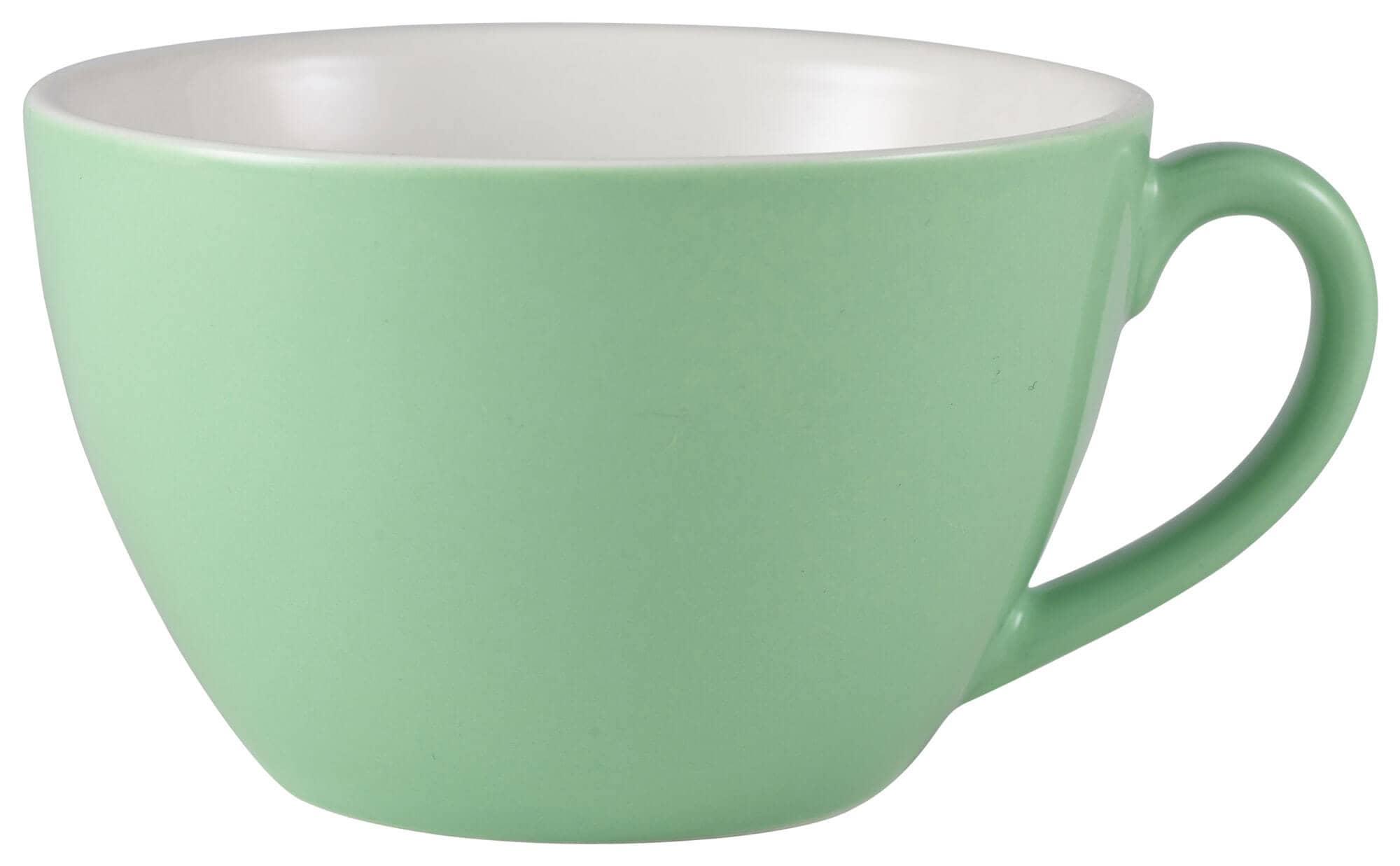 Taza de café con leche verde - 340 ml (6 uds)