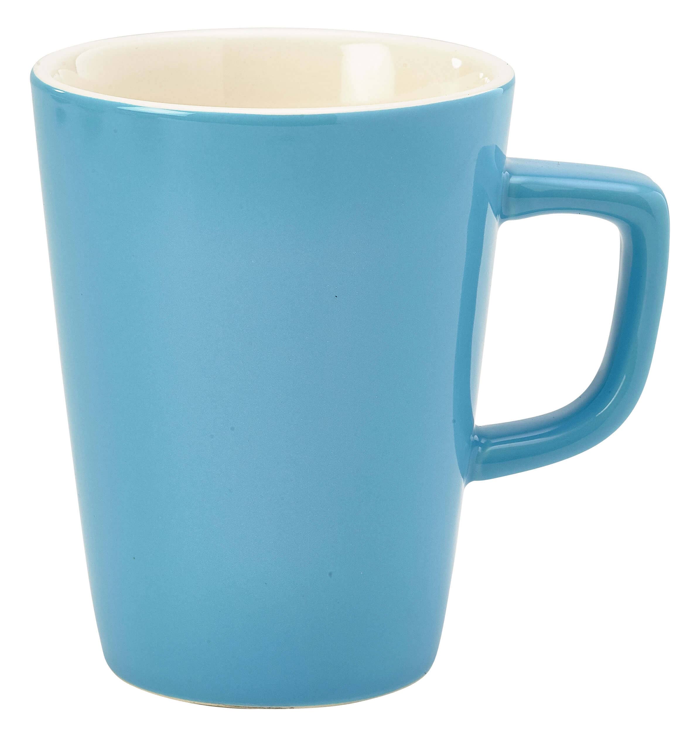 Gobelet avec anse bleu - 340 ml (6 pcs)