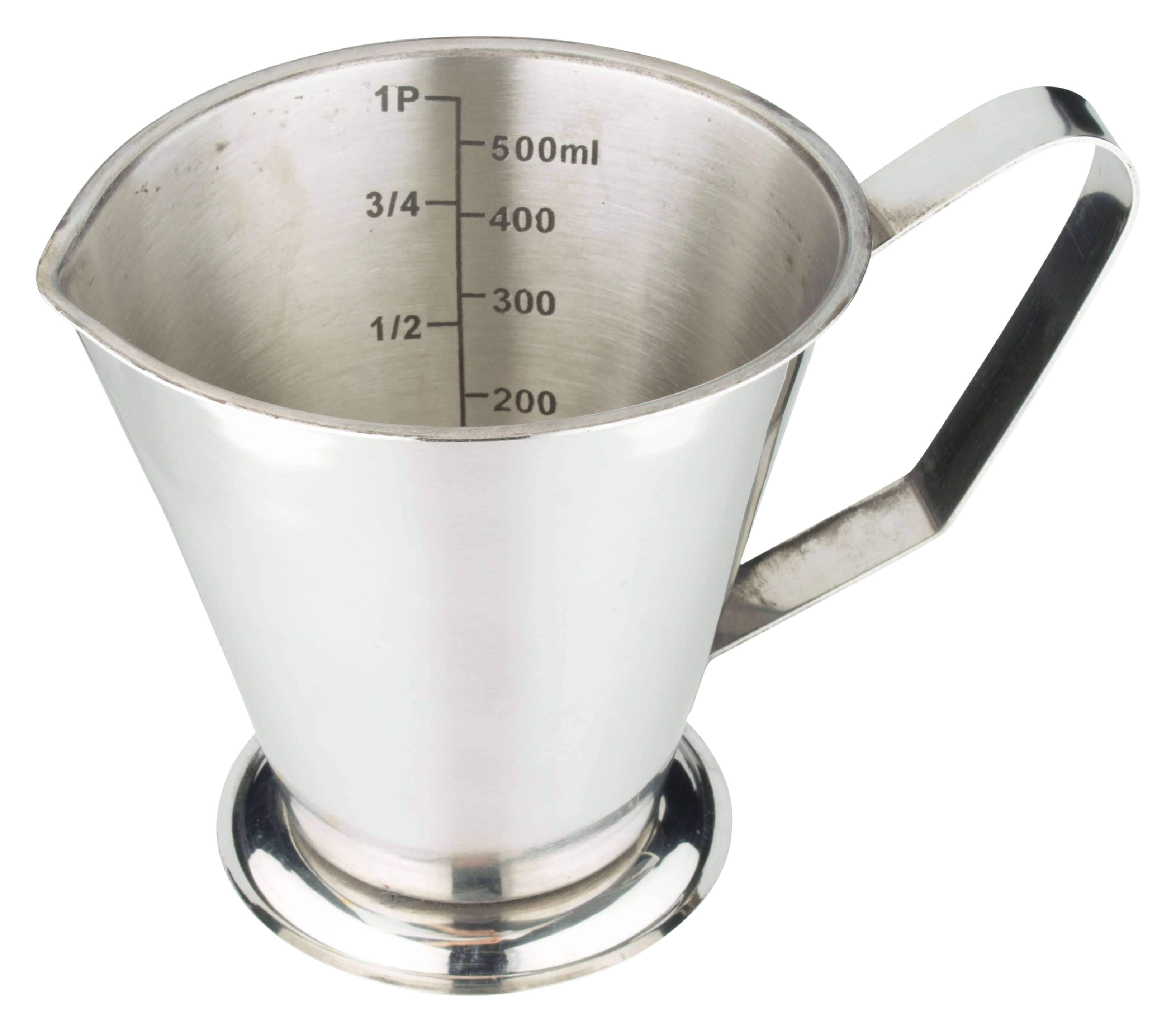 Gobelet gradué - acier inoxydable (0,5l)