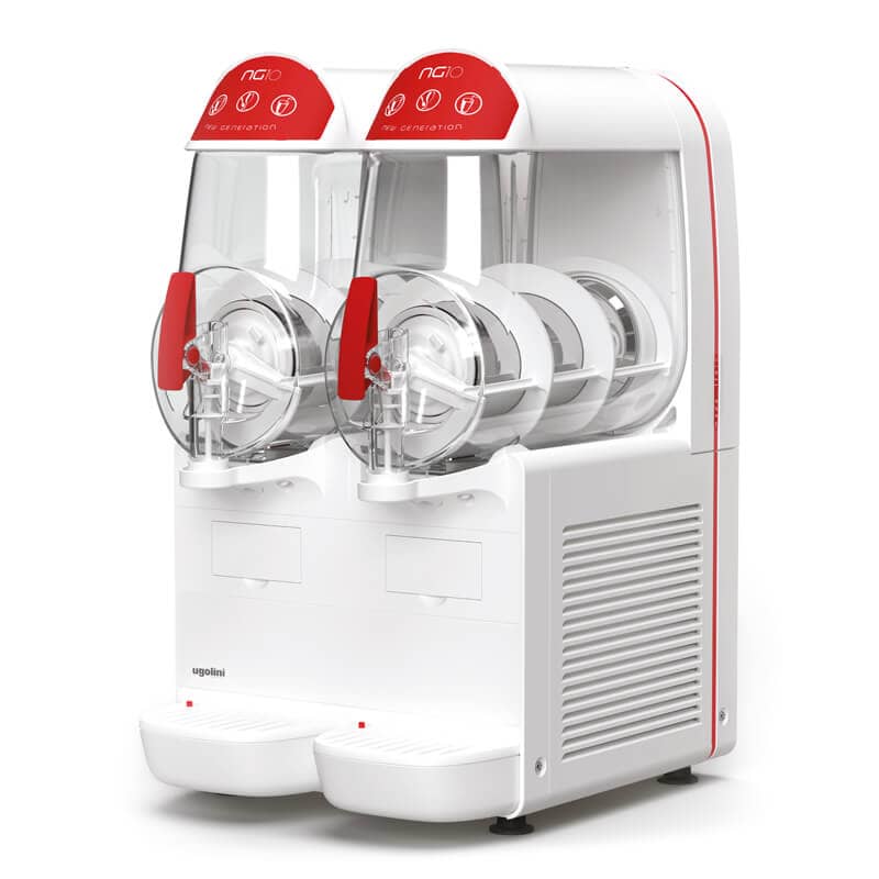 Máquina de granizados Granitor® NG Easy 10-2 White R290, 2 depósitos de 10 litros