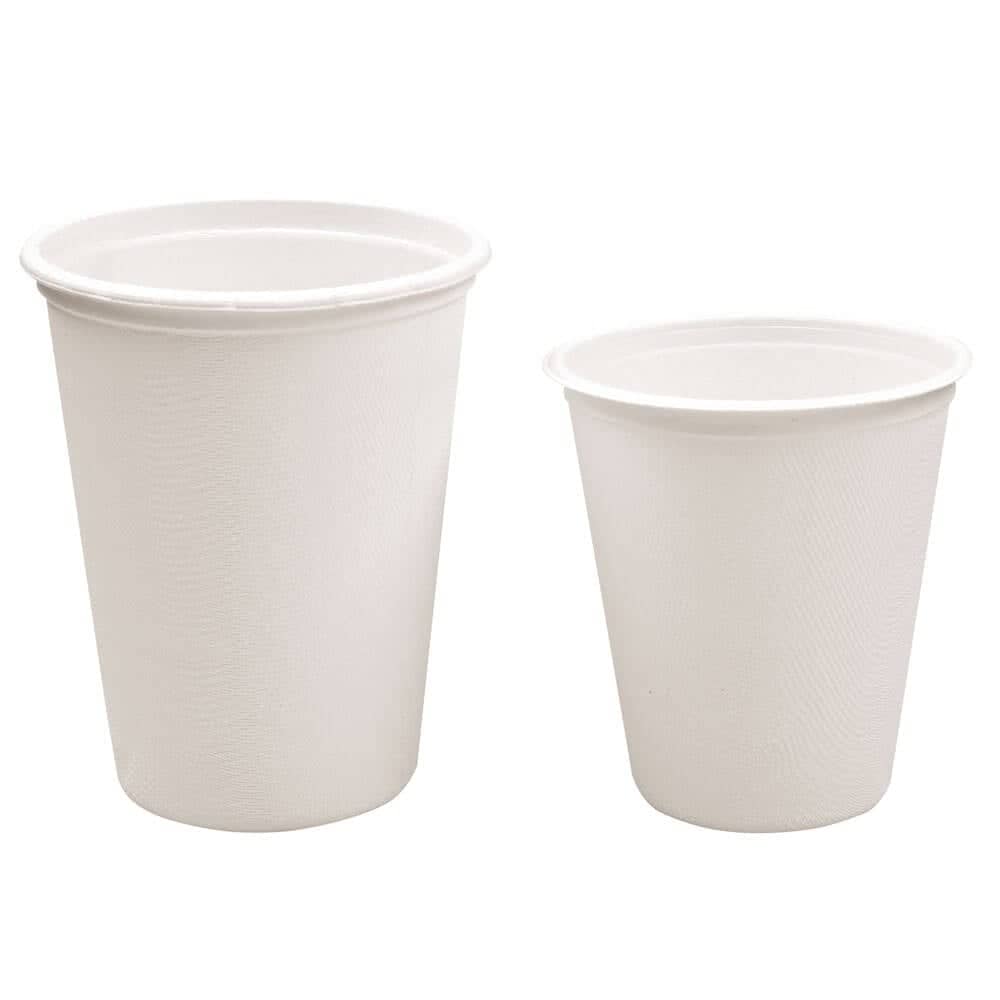 Gobele à café et couvercle, canne à sucre blanche - différentes tailles
